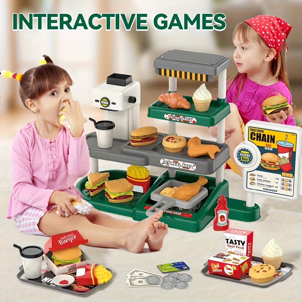 Kids Education Store - Pretend Play Fast Food Store Toy