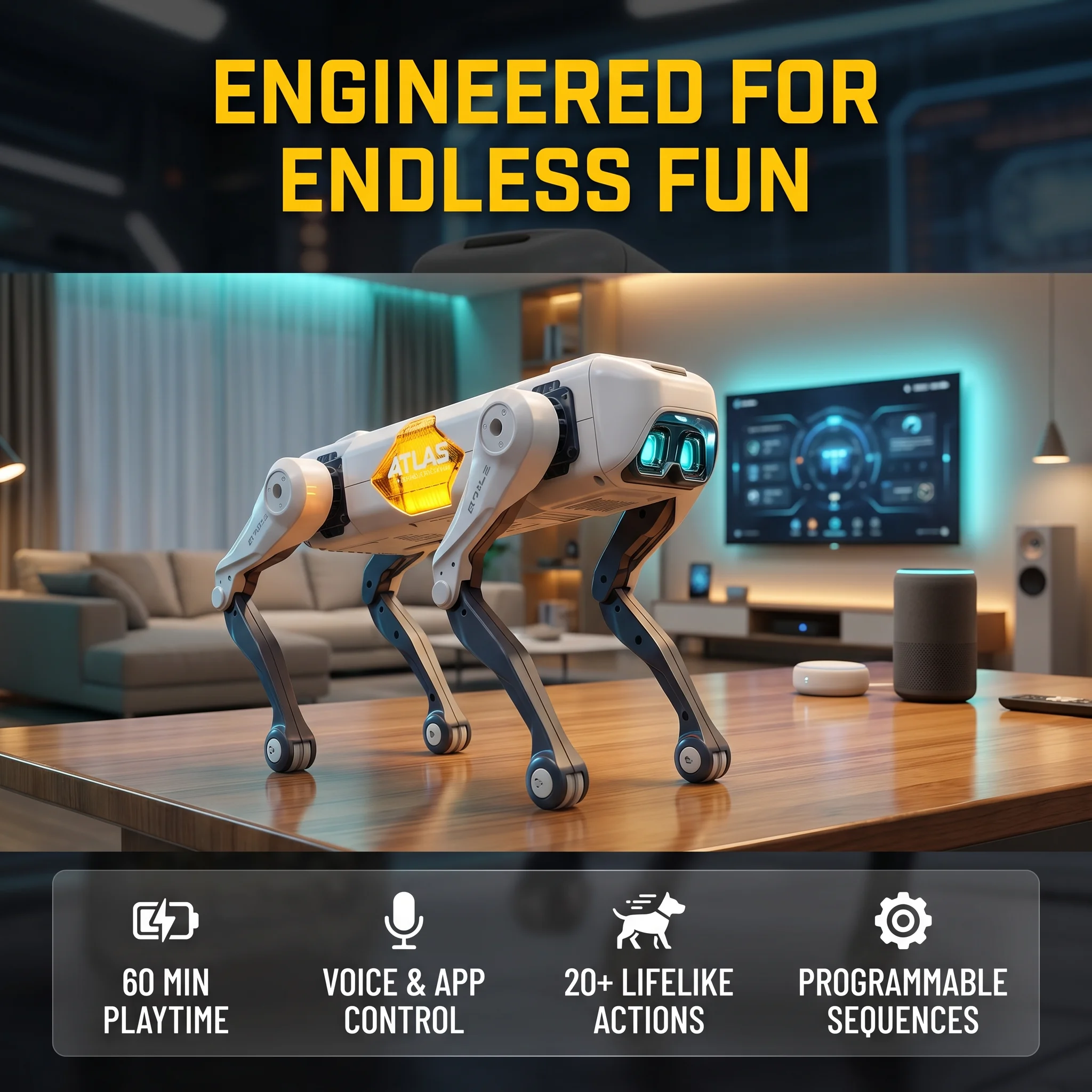 Kids Educational Game - AI Smart Robot Dog, Voice &