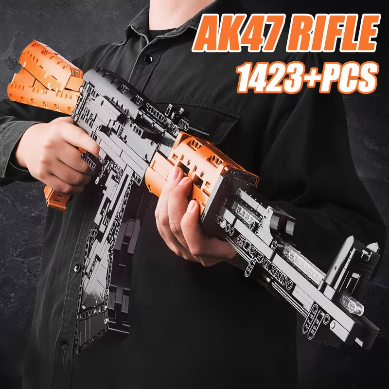 1423pcs Assault Rifle AK47 Bui - đánh giá và giá Kids Educational Game