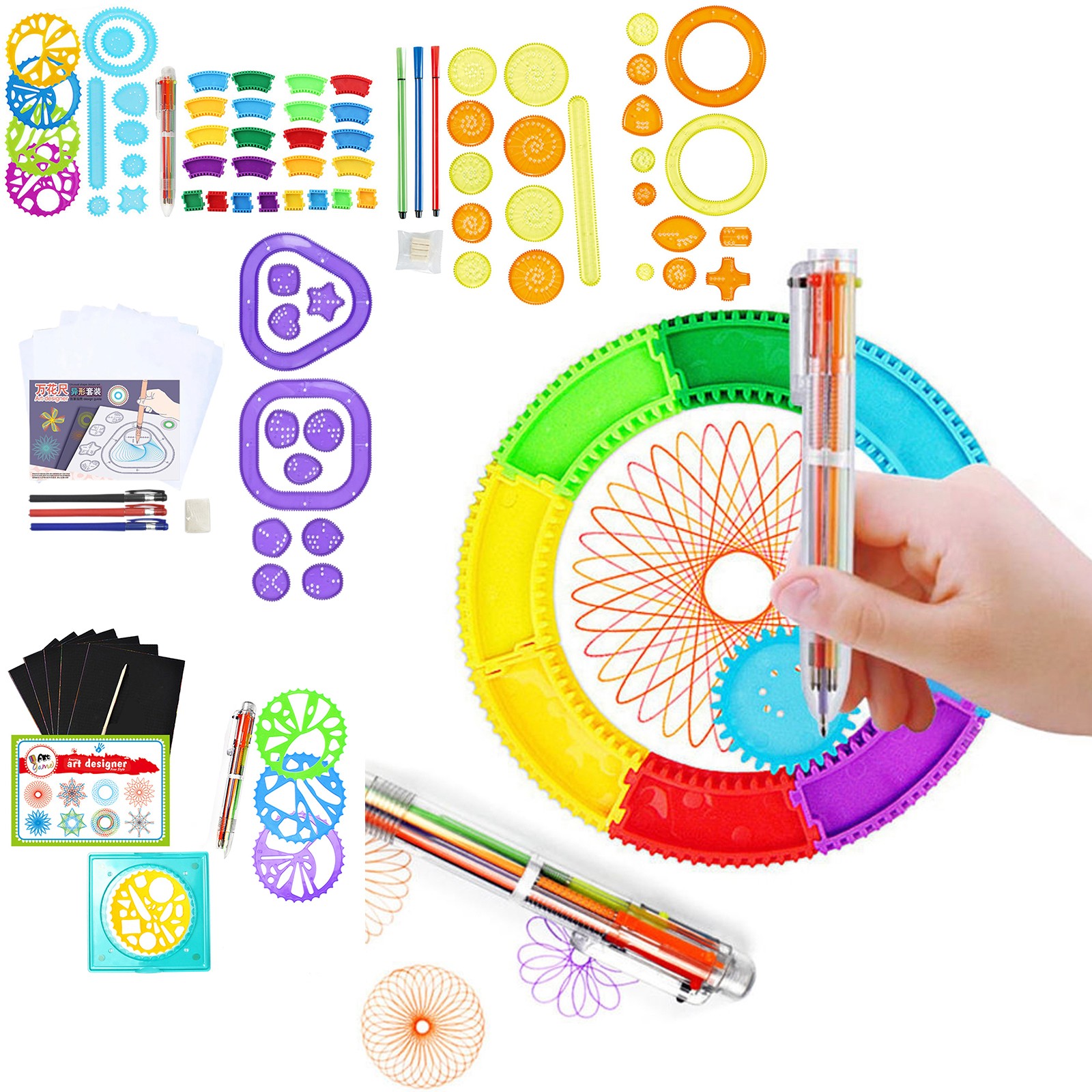 Colorful Spirograph Set Kids M - đánh giá và giá Kids Education Kit