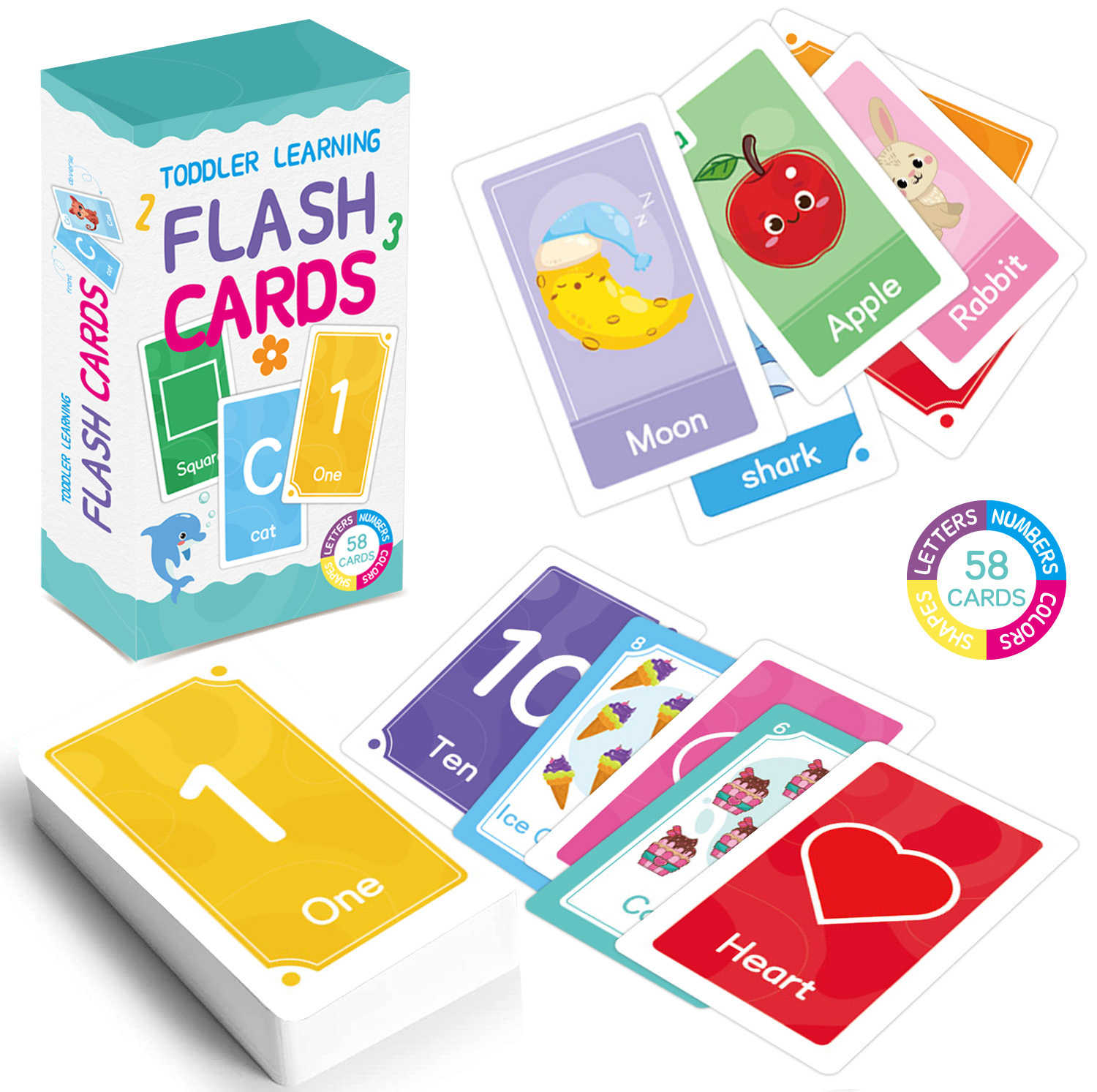 58 Pcs ABC Alphabet Flashcards - đánh giá và giá Kids Educational Game