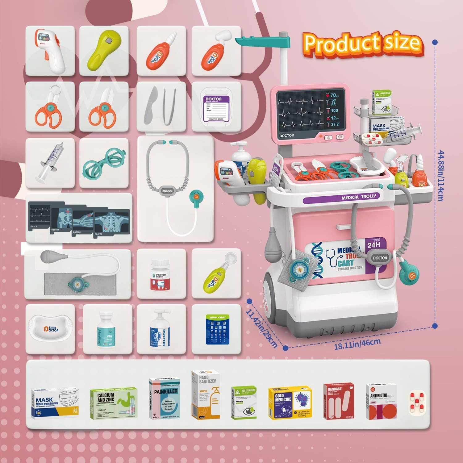 Deluxe Kids Doctor Play Set Pr - đánh giá và giá Kids Doctor Education