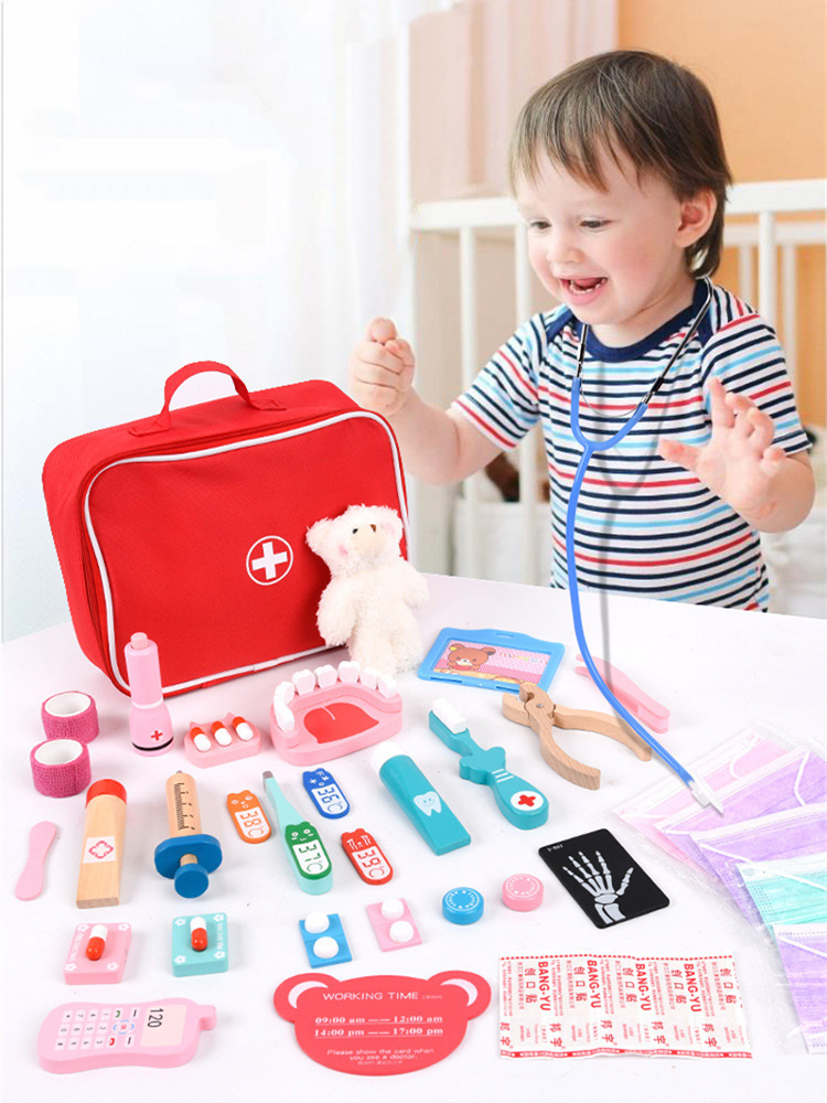 Pretend Play Doctor Toys Woode - đánh giá và giá Kids Doctor Education
