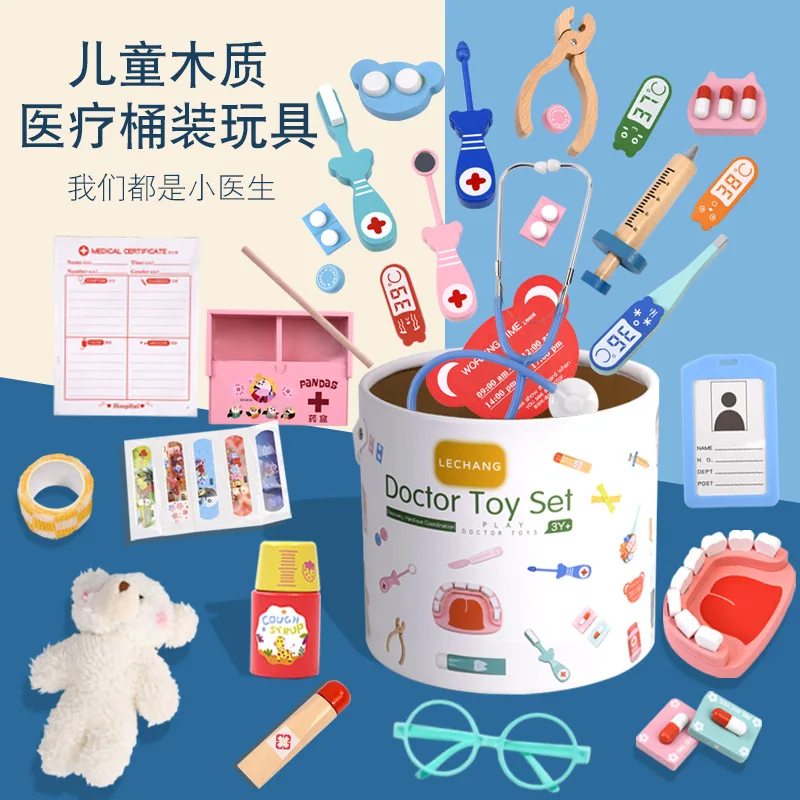 Wooden Pretend Play Doctor Set - đánh giá và giá Kids Doctor Education