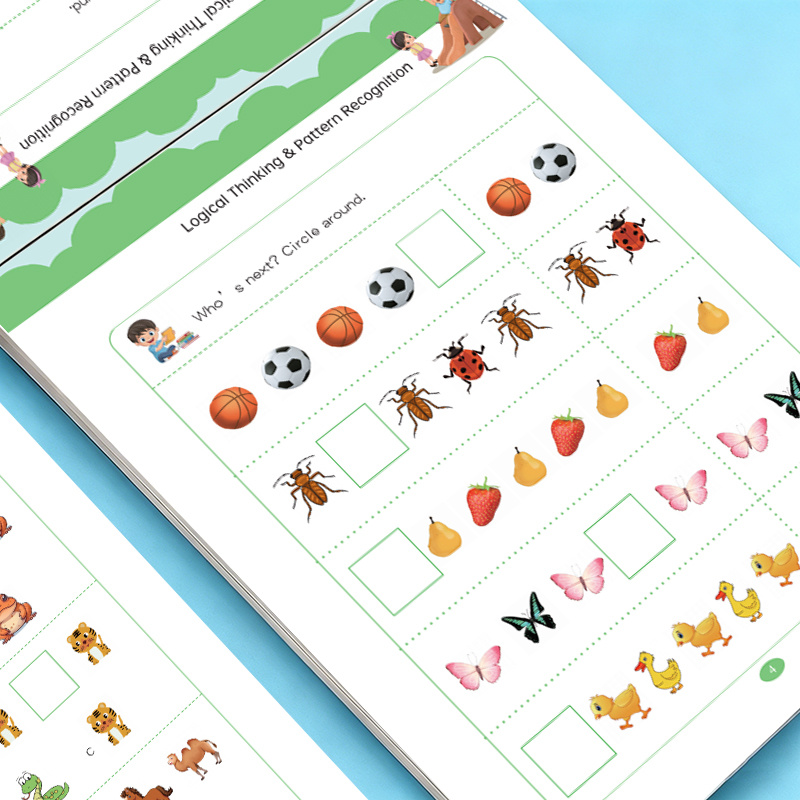 32 Pages Pattern Finding Workb - đánh giá và giá Learning Workbook Preschool
