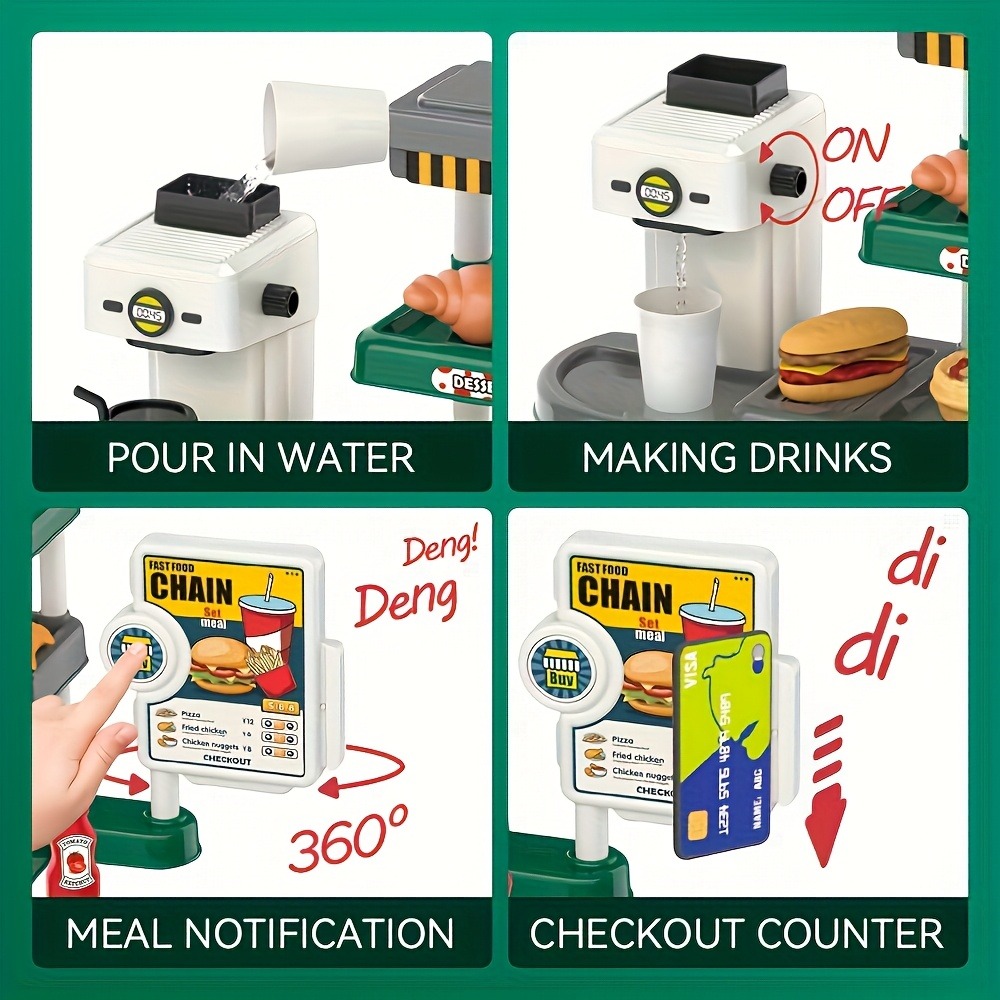 Pretend Play Fast Food Store T - đánh giá và giá Kids Education Store