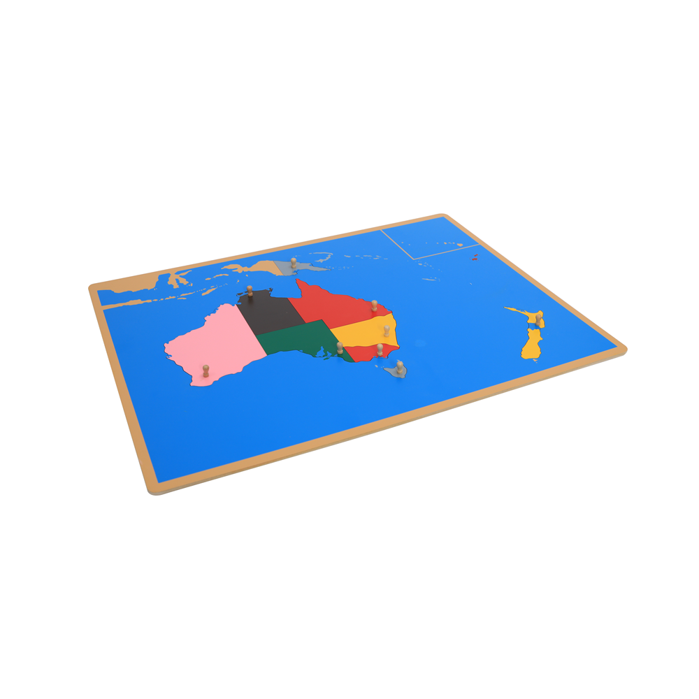 Wood Puzzle Map of Australia M - đánh giá và giá Kids Education In Australia