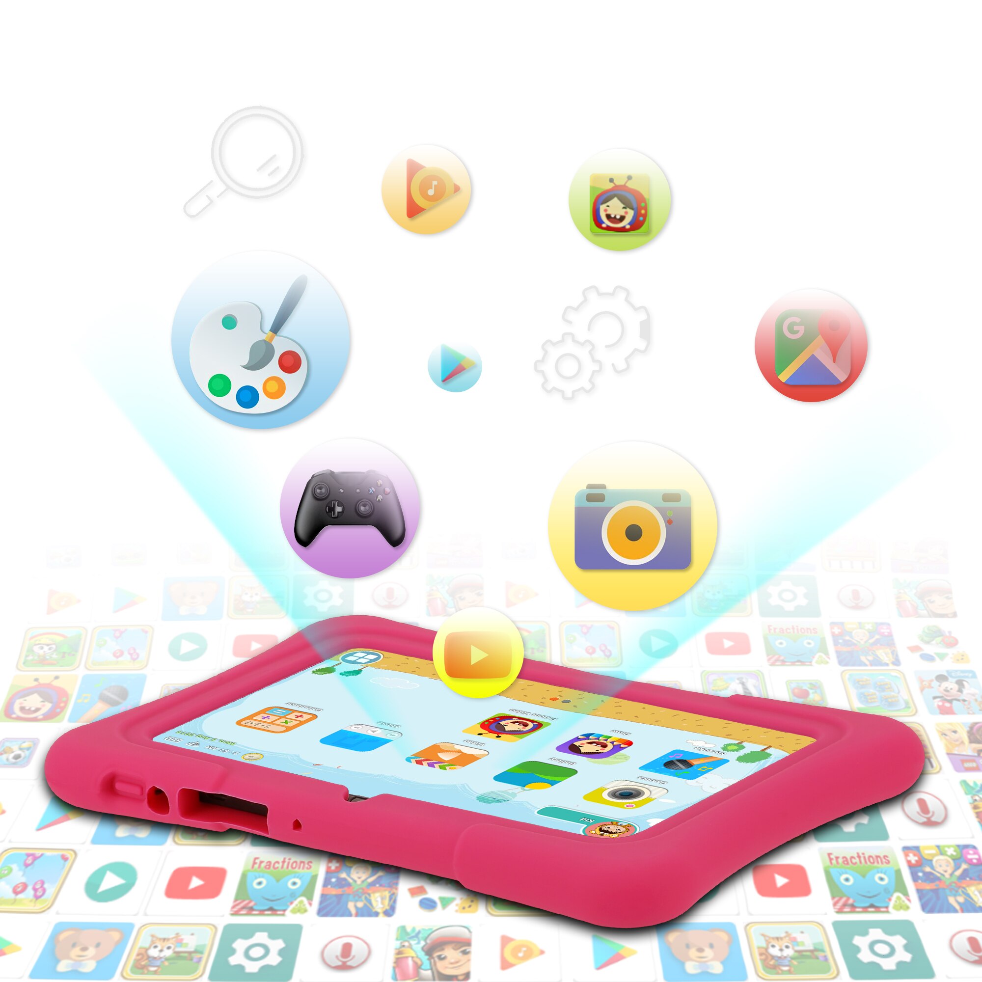 Pritom 7 inch trẻ em máy tính  - đánh giá và giá Kids Education Software For Pc