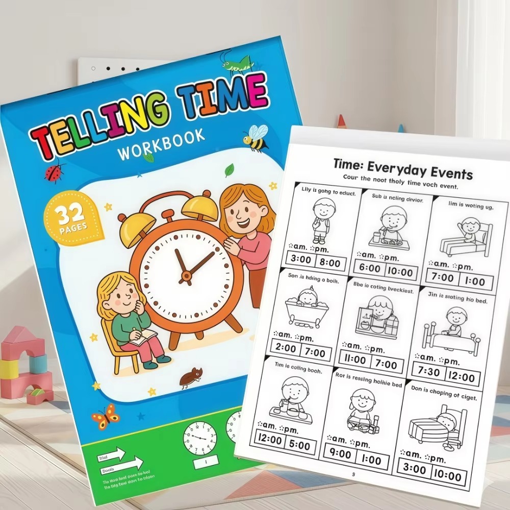 Telling Time Workbook for Kids - đánh giá và giá Learning Workbook Preschool
