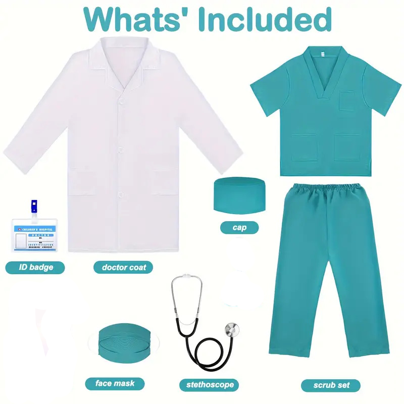 7PCS Kids Doctor Nurse Cosplay - đánh giá và giá Kids Doctor Education