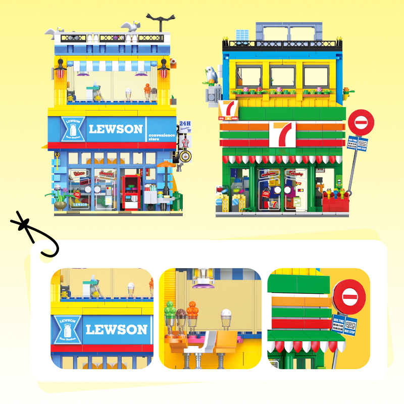 1263+PCS Street Scene Convenie - đánh giá và giá Kids Education Store