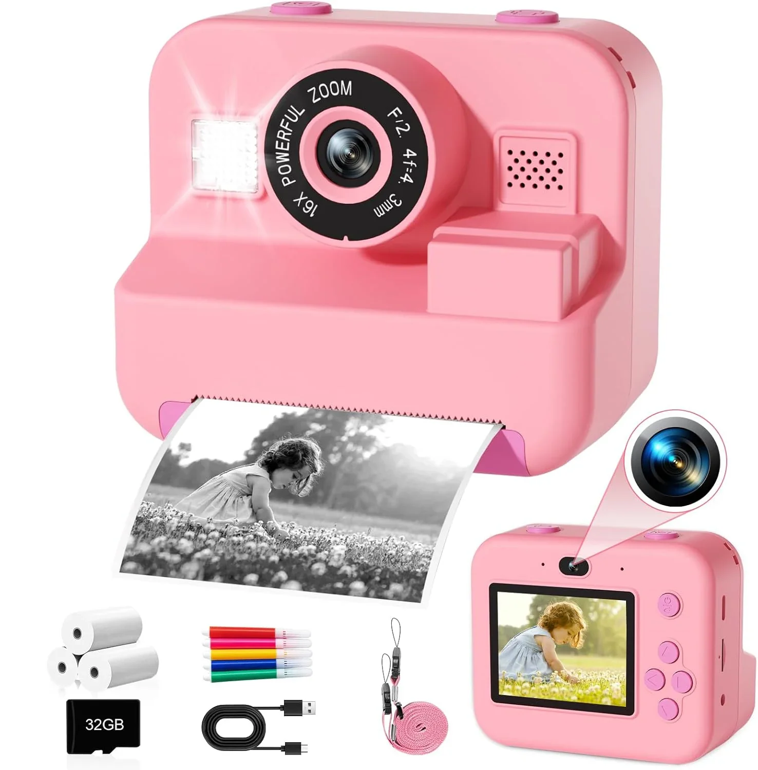 Digital Children Camera, Insta - đánh giá và giá Kids Educational Videos