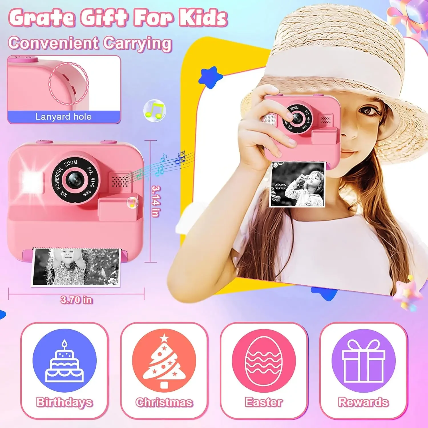 Digital Children Camera, Insta - đánh giá và giá Kids Educational Videos