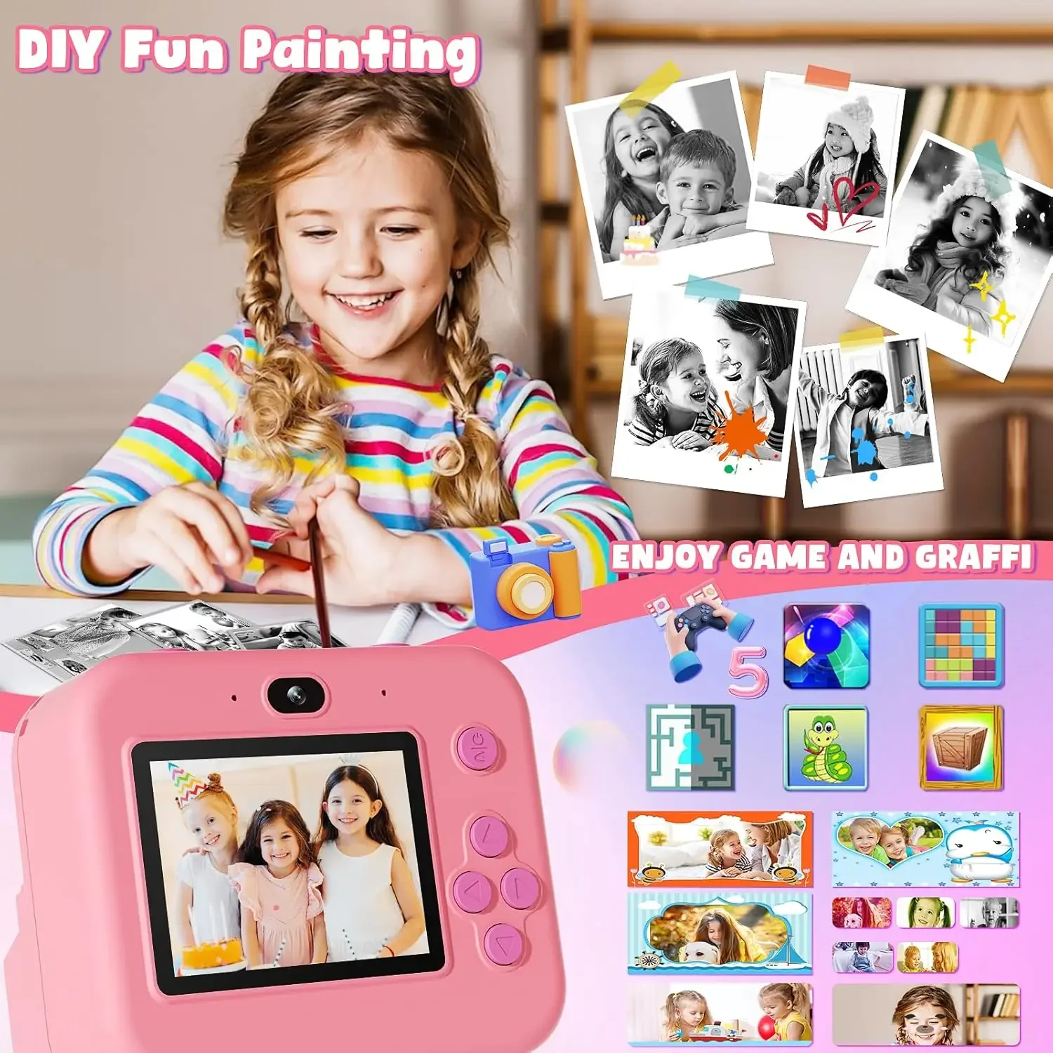 Digital Children Camera, Insta - đánh giá và giá Kids Educational Videos