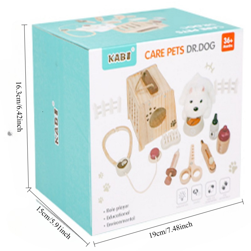 Wooden Pet Doctor Kit Kids Pre - đánh giá và giá Kids Doctor Education