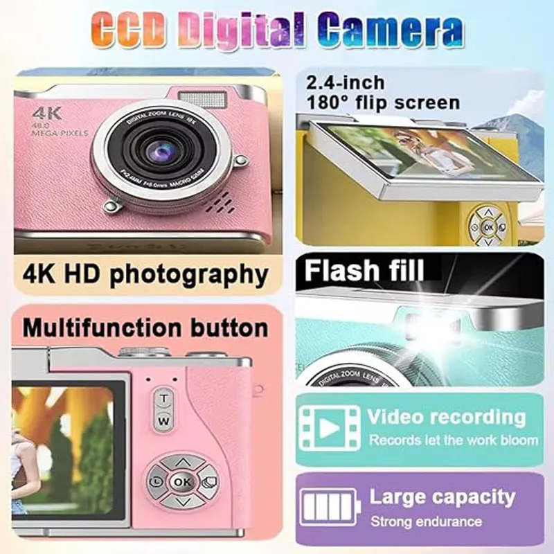 Digital Camera 4K 48MP Photogr - đánh giá và giá Kids Educational Videos