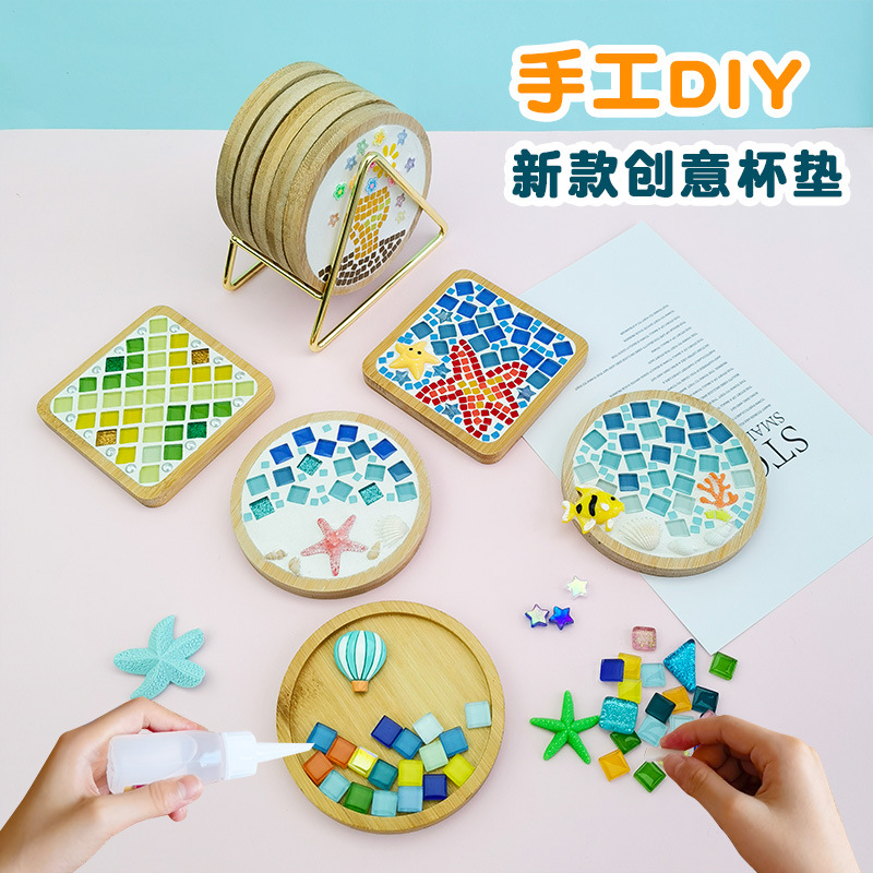 Mosaic Coaster DIY Handmade Ed - đánh giá và giá Kids Education Kit