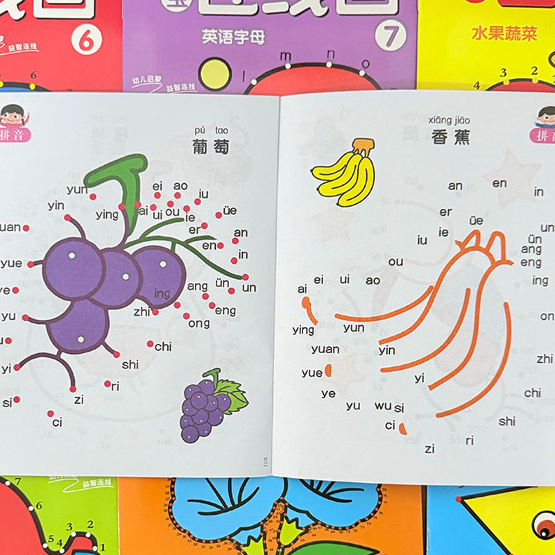 8Pcs Kids Connect the Dots Col - đánh giá và giá Learning Workbook Preschool
